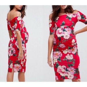 ASOS Maternity Floral Bodycon 6